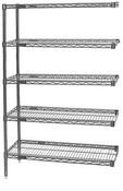Eagle Group A5-86-2436Z EAGLEbrite Zinc Five-Shelf Add-On Unit, 24" W x 36" L x 86 H