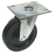 Eagle Group CPB6-500 Eaglebrite Zinc Caster, Resilient Tread, 6" Dia, 500 lbs Cap