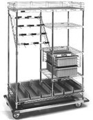 Eagle Group CPC6036 24" x 60" combination style - catheter procedure cart. 36" side shelve