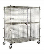 Eagle Group CSC2436 27 1/4" x 39 1/4" x 69" chrome mobile, full-size security un