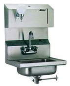 Eagle Group HSA-10-FODP 14 3/4" x 19 1/4" x 28" hand sink with towel and/or soap dispenser, i
