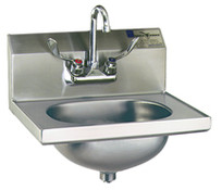 Eagle Group HSA-10-FW 14 3/4" x 18 7/8" x 12 3/4" hand sink with standard wrist handle fauc
