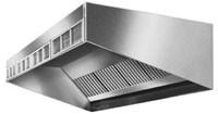 Eagle Group HESFA96-120 120" short front discharge make-up air exhaust ventilation hood - HES