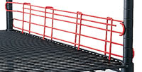 Eagle Group L60-4R 60" long red, Stand-Outs decorative 4" high ledge.