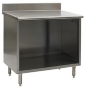 Eagle Group OB3060SE-BS 30" x 60" spec-master enclosed worktable with backsplash and open fron