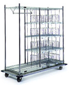 Eagle Group PC2448-C 24" x 48" standard, patient article cart, 24" intermediate shelf, 8 di