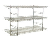 Eagle Group S4-5B-SSW1824C 18" x 24" chrome finish, 5 tier bracket kit, 4 shelves and 1 pair of b