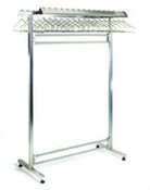 Eagle Group S2448-DGRR 24" x 48" stainless steel finish, freestanding double gowning rack, re