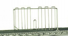 Eagle Group SD21-S 21" stainless steel shelf divider for wire shelving.