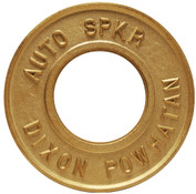 Dixon REP400AS-P 4" ROUND ESCUTCHEON 9-1/4" OD AUTO SPKR - POL BRASS