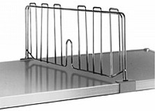 Eagle Group SSD24-C 24" chrome shelf divider for solid shelving.