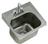 Eagle Group SRU14-10-5-1 15" x 16 3/4" one-compartment, counter drop-in sink with self rim desi