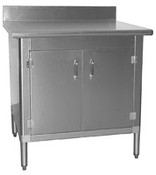 Eagle Group T3060BA-BS-HGD 30" x 60" HGD series, knock down worktable with cabinet kit and hinged