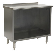 Eagle Group UOB3096SE 30" x 96" spec-master enclosed worktable with upturn and open front.