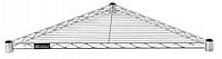 Eagle Group TR18C 18" wide wire triangle chrome shelf. For use with standard she