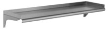 Eagle Group WS1272-14/3 12" x 72", 14/304 stainless steel - wall shelf.