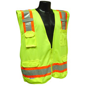 Radians SV46G5X 5 PT. Breakawy Safety Vest Class 2, Breakaway Surveyor Two Tone Breakaway Green
