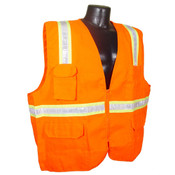 Radians SV61-NZOS-M Saftey Vest Non-Rated, Two Tone, Solid Orange, Medium