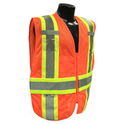 Radians SV23-2ZOM-M/L Saftey Vest Class 2, Expandable Vest Orange, Med/Large