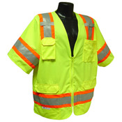 Radians SV63GM Saftey Vest Class 3, Surveyor, Two Tone Green, Medium