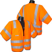 Radians SV83OS5X Saftey Vest Class 3, Standard, Solid Orange, 5X-Large