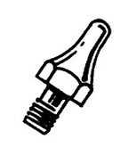 Weller DS114 .125"OD x .073" ID x .5" Reach Threaded Tiplet for Desoldering Tools