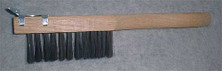 Foxy Mfg 20018 Straight Handle Scratch Brush with Scraper