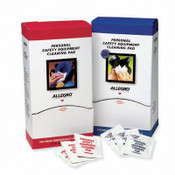 Allegro 1001 Respirator Cleaning Pads /Towelettes, 5" x 8," 100/Box