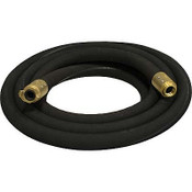 1-1/2" Blast Hose Assembly, Black, 25 Feet, Brass Fittings