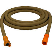 1" Blast Hose Assembly, Tan, 25 Feet, Nylon Fittings