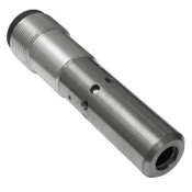Nozzle, Tungsten Carbide, Double Venturi, 1/4" Bore, Alum & Steel Jacket