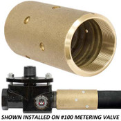 1MV-12B Blast Hose Coupling, #100 Metering, 2" NPS, Brass, 175 PSI Max, Fits 1-1/2" Blast Hose