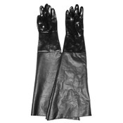 Glove, Smooth Neoprene, Black, 6" Dia x 24", Pair