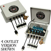 40-102 Junction Box Assembly, Elec 12 VDC, (2) Outlet, K-Series Bulk Blaster