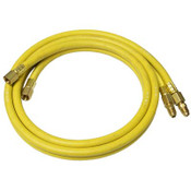 200-005 Hose, Twinline Control, Assembly, Yel/Yel W/Black Stripe, Nominal 3/16" ID X 5', W/Unions