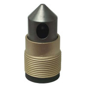 Nozzle, Tungsten Carbide, 45 Deg Angle, 3/16" Bore, Single Outlet