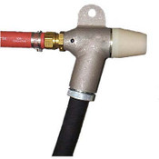 Gun, Short Handle, 3/8" Wide Spray Tungsten Nozzle, W 3/16" Air Jet