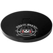 Lid, 24" Dia, W/Handle, Powder Coated Black