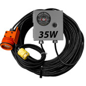 Blast Light Complete, W/120VAC To 12VDC Converter, Halogen, 35W, 150' Cord