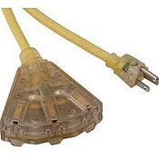 Bayco SL-746L 25' Triple-Tap 12/3 Pro Extension Cord