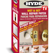 Hyde 9911 Wet & Set 30-Minute Repair Patch, Contractor Roll, 5" X 9'