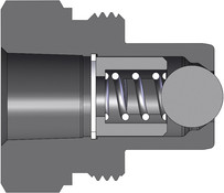Dixon T3F3-SS 3/8" ENERPAC NIPPLE, 3/8" NPTF, 316 Body Material: 316 STAINLESS Body Size: 3/8"