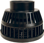 Dixon TSS40 4" Fem NPT Suction Strainer Black Polyproylene 30% Fiberglass