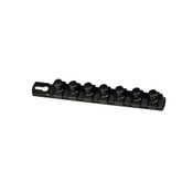 Ernst 8428-Black-1/2" 8" Socket Organizer and 7 Socket Clips