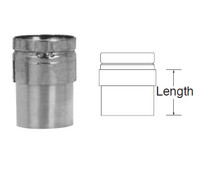 MetalBest 105240 Draft Hood Connector, 5" ID, 4 1/2" Long
