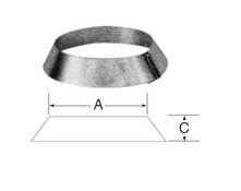 MetalBest 122810 Storm Collar, 22" ID