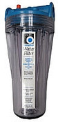 Campbell Mfg 1PS-B1 Clear Plastic Filter (heavy duty), 12-3/8" Length, W/ 1Ss Cartridge