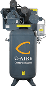 C-Aire CAIA050V080-1230 5 HP, Two-Stage 80 Gal. Compressor