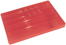 Ernst ERN5010 10 Compartment Organizer Tray - Red