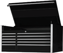 Extreme Tools EXT EX5510CHBK 55" 10 Drawer Top Chest - Black
